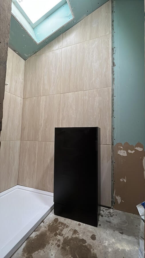 Tiling in shower
