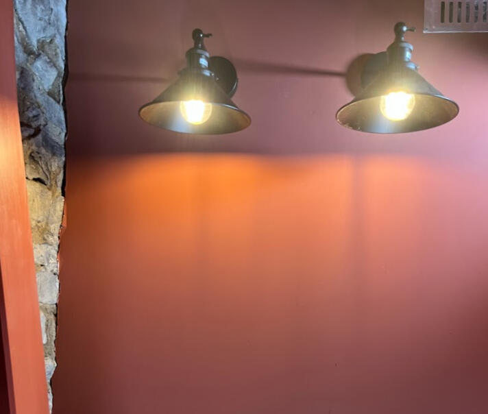 Wall lights wired in