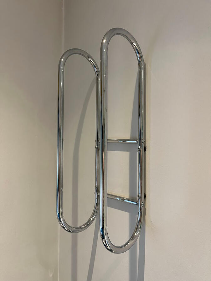 Towel rack installed